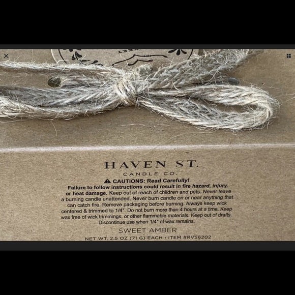HAVEN STREET CANDLE PRAY SWEET AMBER SCENTED (4) NEW - Picture 4 of 4